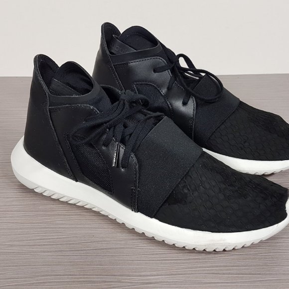 Adidas Tubular Defiant Sneaker Black Womens Size 7 - Picture 3 of 12